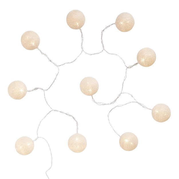 LES BELLES SVETELNÁ REŤAZ S USB 10 SVETIEL - BIELA