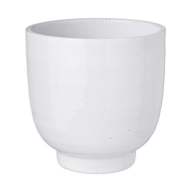 GLAZE KVETINÁČ S PODSTAVCOM 10 CM - BIELA