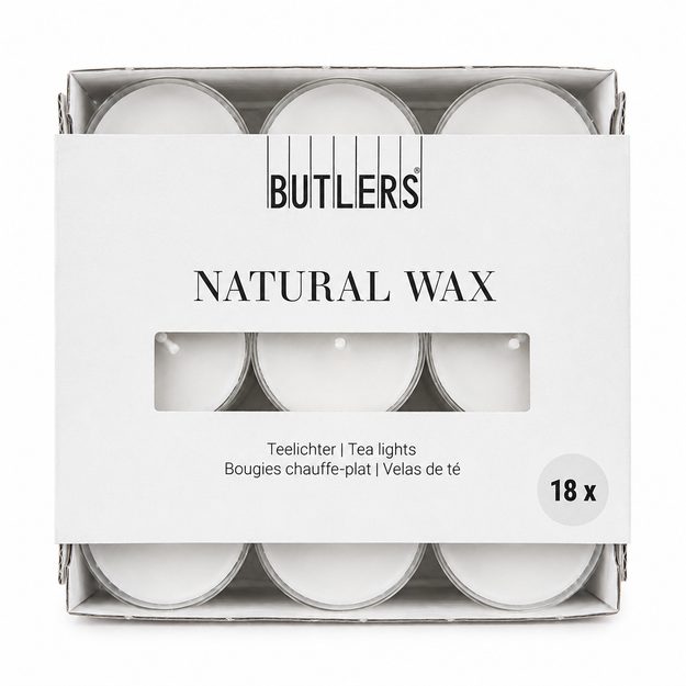 NATURAL WAX ČAJOVÉ SVIEČKY 18 KS