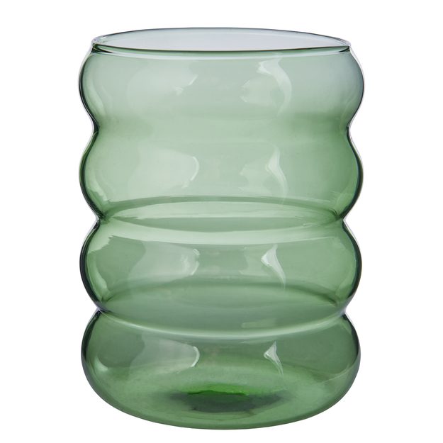 HOOP SKLENENÝ POHÁR - ZELENÝ