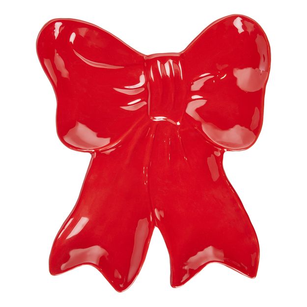 PRESENT DEKORAČNÝ TANIER MAŠĽA 30 CM - ČERVENÁ