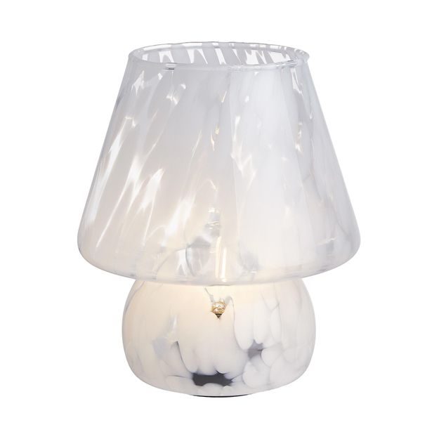 MISS MARBLE LED LAMPA 21 CM - BIELA