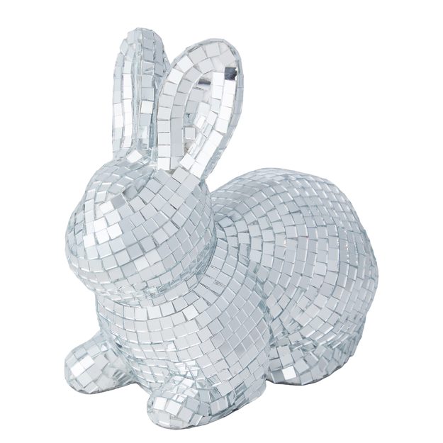 EASTER ZAJAČIK 15 CM - STRIEBORNÁ