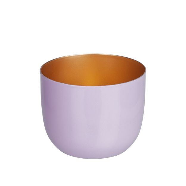 AURORA SVIETNIK NA ČAJOVÚ SVIEČKU 7 CM - FIALOVÁ