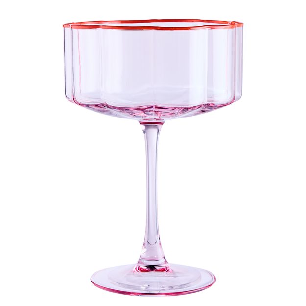 FIORI POHÁR NA ŠAMPANSKÉ 400 ML - RUŽOVÁ/ORANŽOVÁ