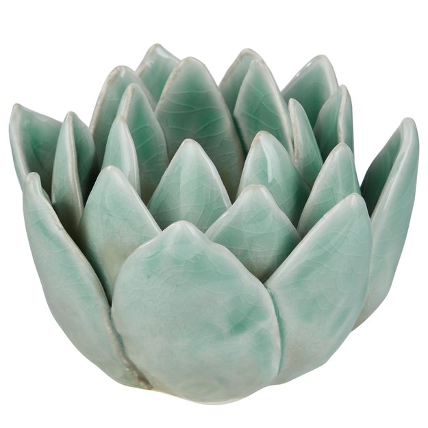 BLOSSOM SVIETNIK NA ČAJOVÚ SVIEČKU KVET - TYRKYSOVÁ