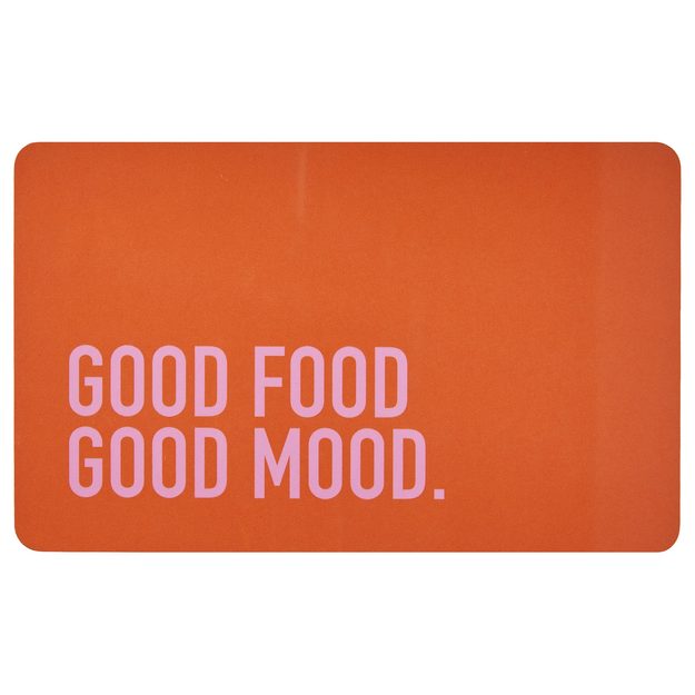 BREAD N' BUTTER RAŇAJKOVÁ DOSKA "GOOD FOOD" - ORANŽOVÁ