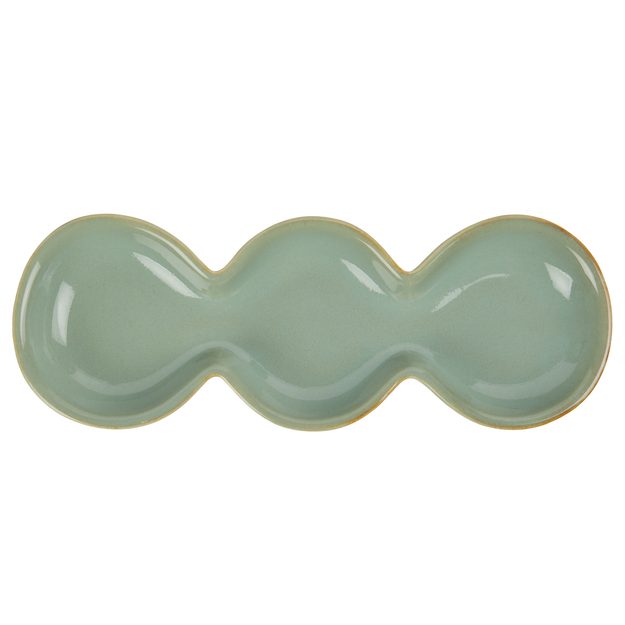 ORGANICS DEKORAČNÝ TANIER 18 × 7 CM – ZELENÁ