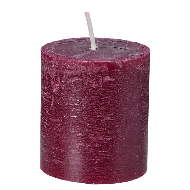 RUSTIC SVIEČKA 8 CM - VÍNOVÁ