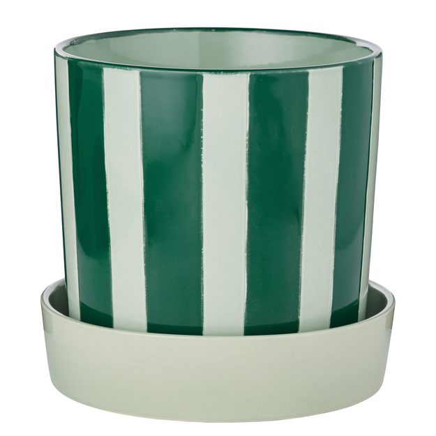 CIRCUS KVETINÁČ S MISKOU 20 CM - ZELENÁ