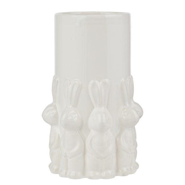 EASTER VÁZA KRÁLIKY 22 CM - BIELA