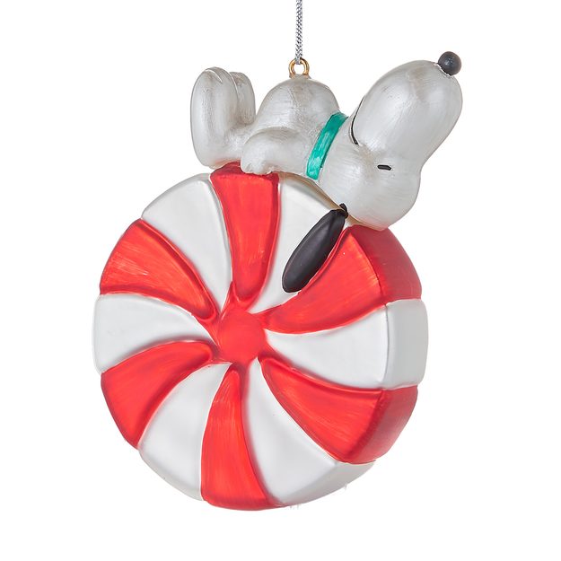 PEANUTS SKLENENÁ OZDOBA "SNOOPY CANDY"
