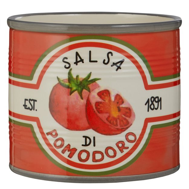 TIN KVETINÁČ PARADAJKA 6 CM - ČERVENÁ