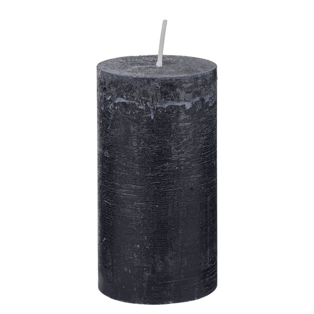 RUSTIC SVIEČKA 13 CM - ČIERNA