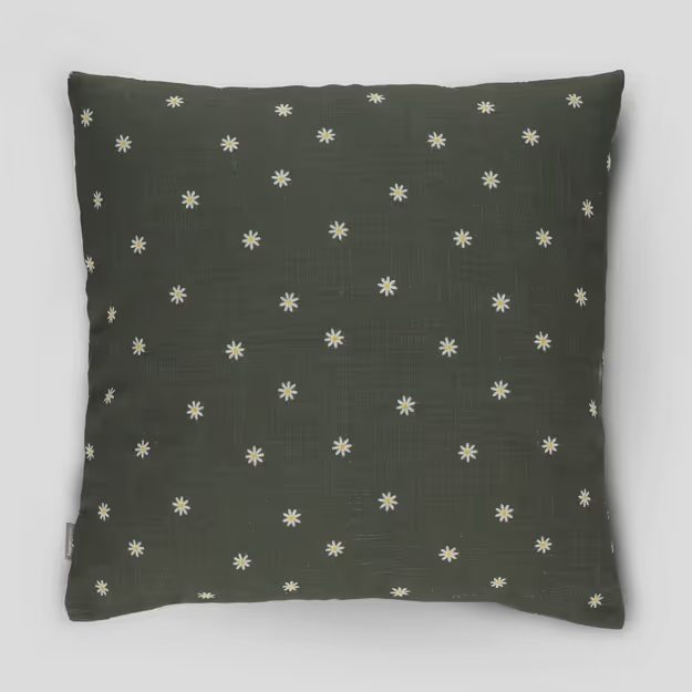 HOME & YOU OBLIEČKA NA VANKÚŠ SEDMOKRÁSKY 45 X 45 CM - TM. ZELENÁ