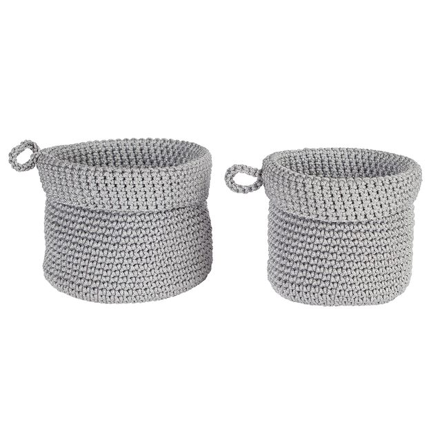 STORE IT SADA ÚLOŽNÝCH KOŠÍKOV 2 KS - SIVÁ