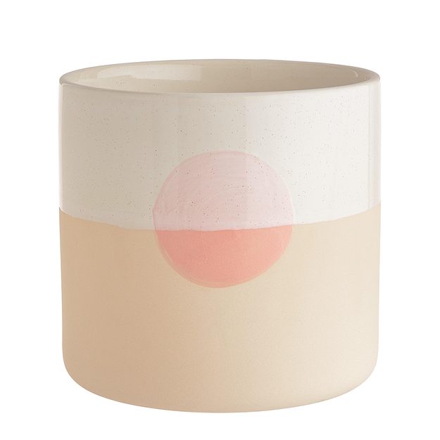 SUNSET KVETINÁČ 16 CM - BÉŽOVÁ/SV.ORANŽOVÁ