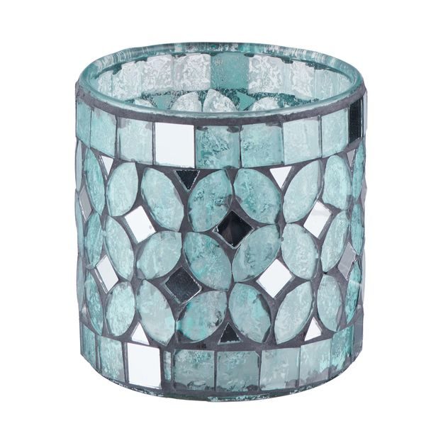 SHIMMER & SHINE SVIETNIK NA ČAJOVÚ SVIEČKU 7 CM - MODRÁ