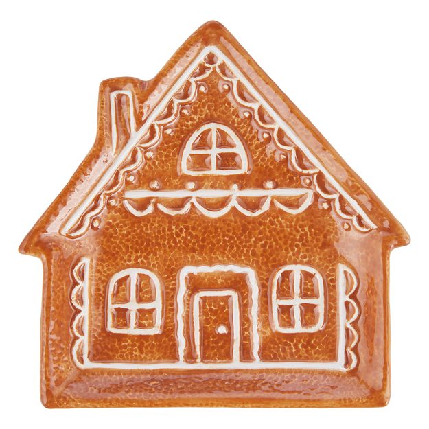 GINGERBREAD DEKORAČNÝ TANIER DOMČEK 13 CM