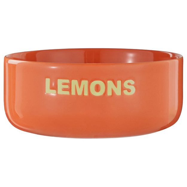 GOOD VIBES MISKA "LEMONS" 720 ML - ORANŽOVÁ