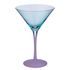 COCKTAIL NIGHT Pohár na martini - tyrkysová/fialová