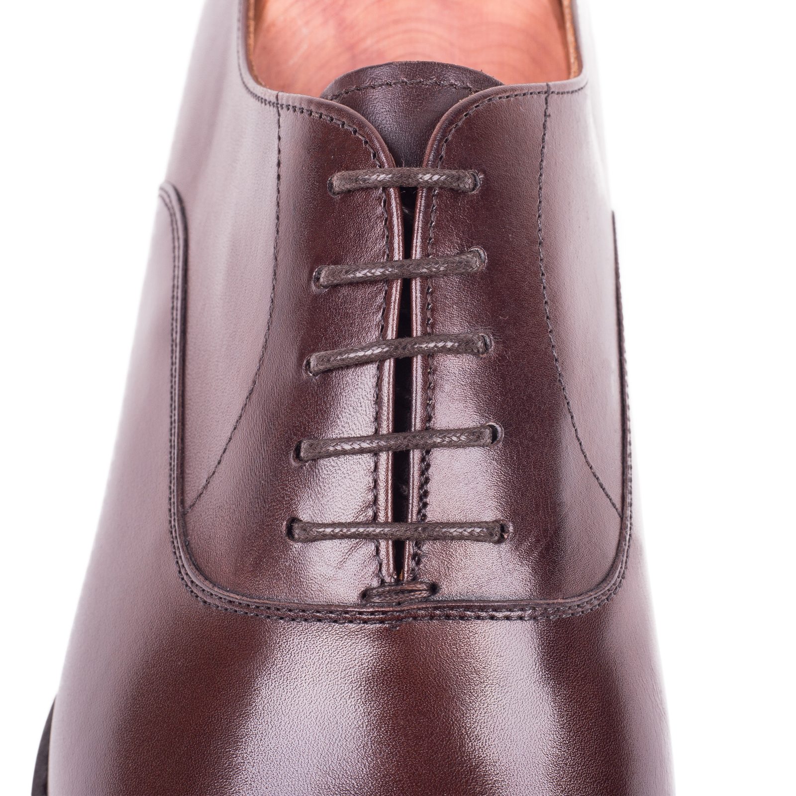 Berwick Burgundy Leather Derby Shoes Size 46.5 EU (LIKE NEW! WORN ONCE) Berwick 1707 Dandy 4794-Dark Brown Country Calf Long wing  main image 2