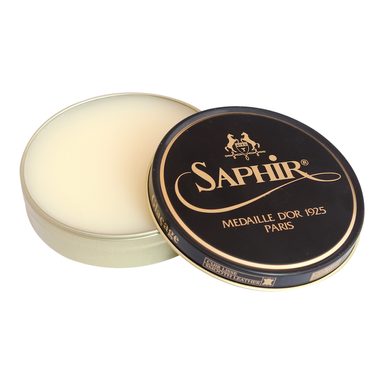 Saphir Medaille d'Or Shoe Cream Polish, Chamois Cloth & Two Brushes Gift Set