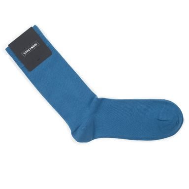 John & Paul Cotton Socks - Blue