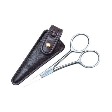 Captain Fawcett Grooming Scissors in Leather Pouch