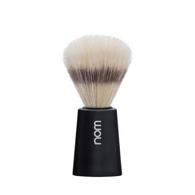 NOM CARL Natural Bristle Black Shaving Brush