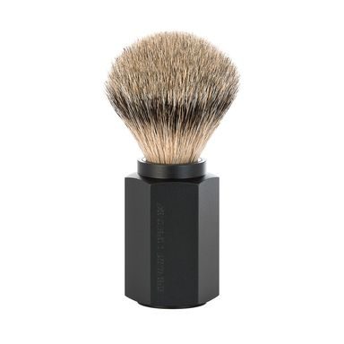 Mühle Hexagon by Mark Braun Silvertip Badger Graphite Shaving Brush