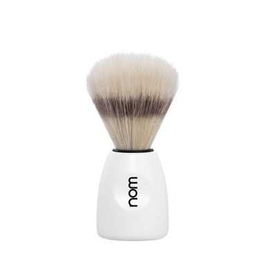 NOM LASSE Natural Bristle White Shaving Brush