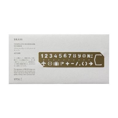 TRAVELER'S COMPANY BRASS PRODUCTS Numbered Bookmarks