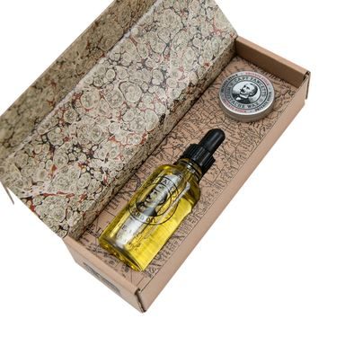 Captain Fawcett Private Stock Wax & Beard Oil Gift Set