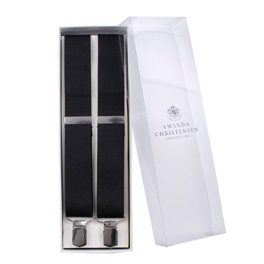 House of Amanda Christensen Plain Black Suspenders