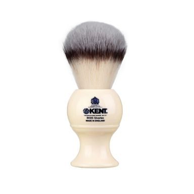 Kent BK8S Medium Faux-Ivory Synthetic Shaving Brush