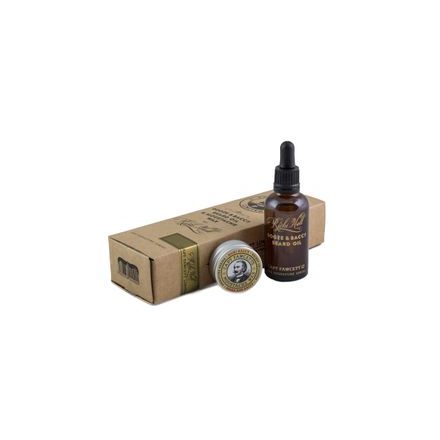 Captain Fawcett Ricki Hall's Booze & Baccy Beard Oil & Moustache Wax Gift Set