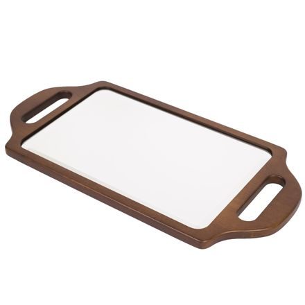 Captain Fawcett Double Handed Wooden Mirror