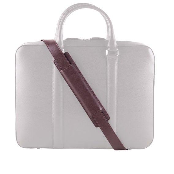 John & Paul Dark Brown Leather Briefcase Shoulder Strap 2.0 John