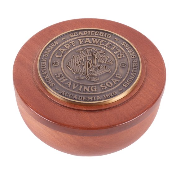 Cpt. Fawcett x Scapicchio Shaving Soap in Wooden Bowl (110 g)