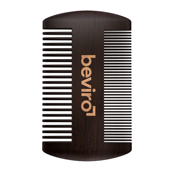 Beviro Pear Wood Beard Comb