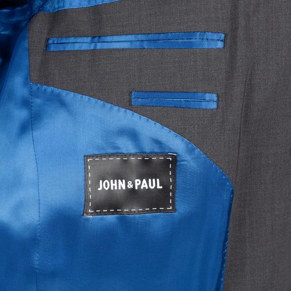 John & Paul 110's Wool Jacket - Dark Grey