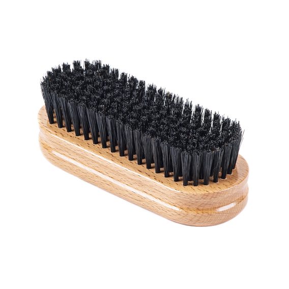 Fine Pure Black Bristle Polishing Shoe Brush