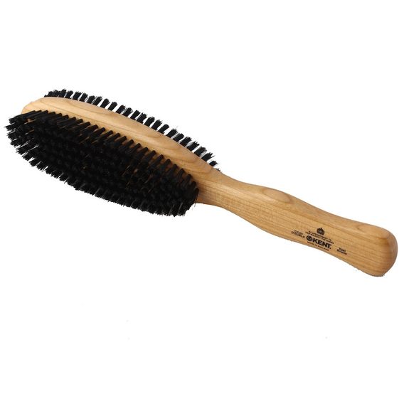 Kent Cherry Wood Natural Bristle Clothes Brush (CC20)