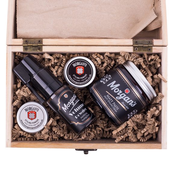 Morgan's Grooming & Volume Wooden Gift Box