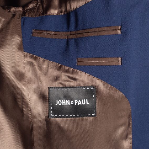 John & Paul 110's Wool Jacket - Blue