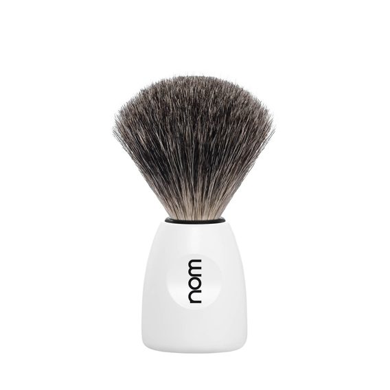 NOM LASSE Pure Badger White Shaving Brush