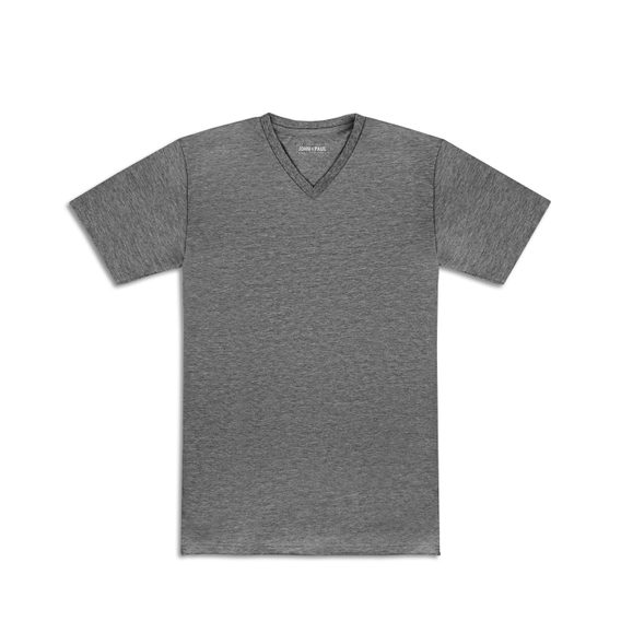 John & Paul Proper T-shirt - Grey (V-neck)