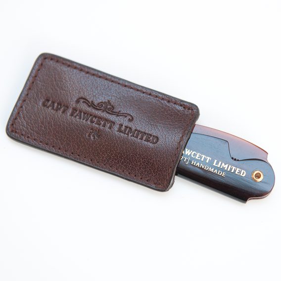 Captain Fawcett Leather Case for Folding Pocket Moustache Comb (CF.87T)