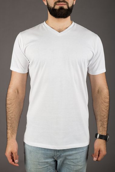 John & Paul Proper T-shirt - White (V-neck)